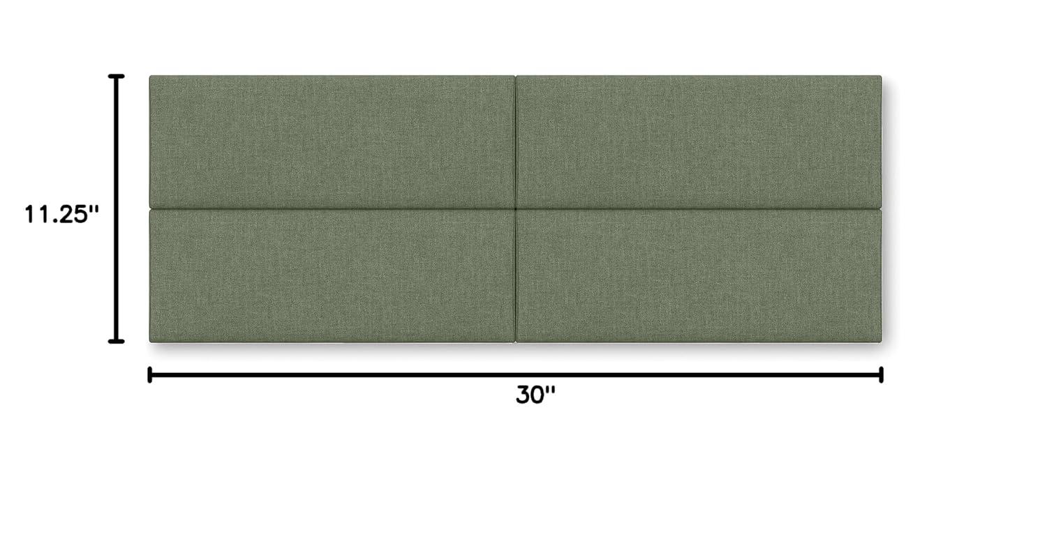 Panelist Modern Padded Headboard - Set of Wall Mounted Panels