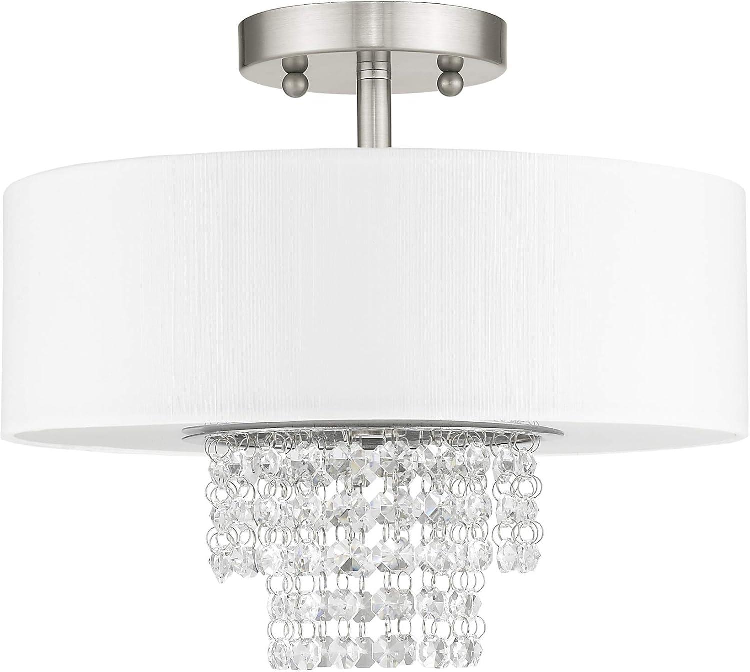 Livex Lighting - Carlisle - 2 Light Semi-Flush Mount in Contemporary Style - 13