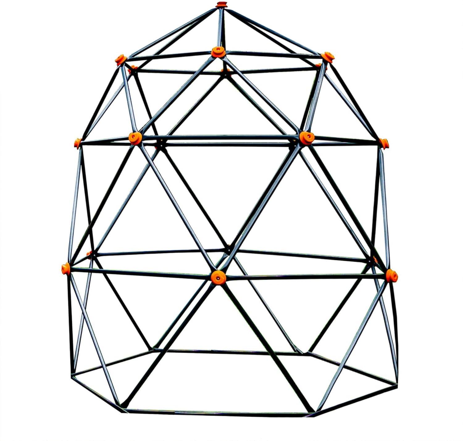 gobaplay Large Powder Coated Steel Geometric Climbing Dome with 3 Sleek Anchors and 150 Pound Weight Capacity for Kids 3 to 10 Years Old