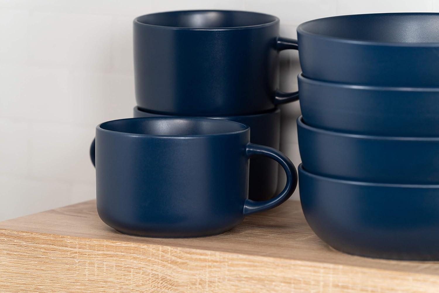 Wazee Matte 16 Piece Dinnerware Set, Service for 4