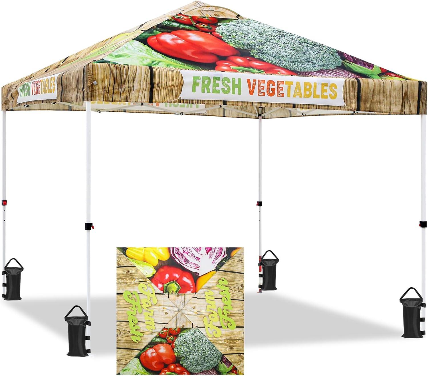 EAGLE PEAK Pop Up Canopies 10 Ft. W x 10 FT. D Metal Party Tent Canopy