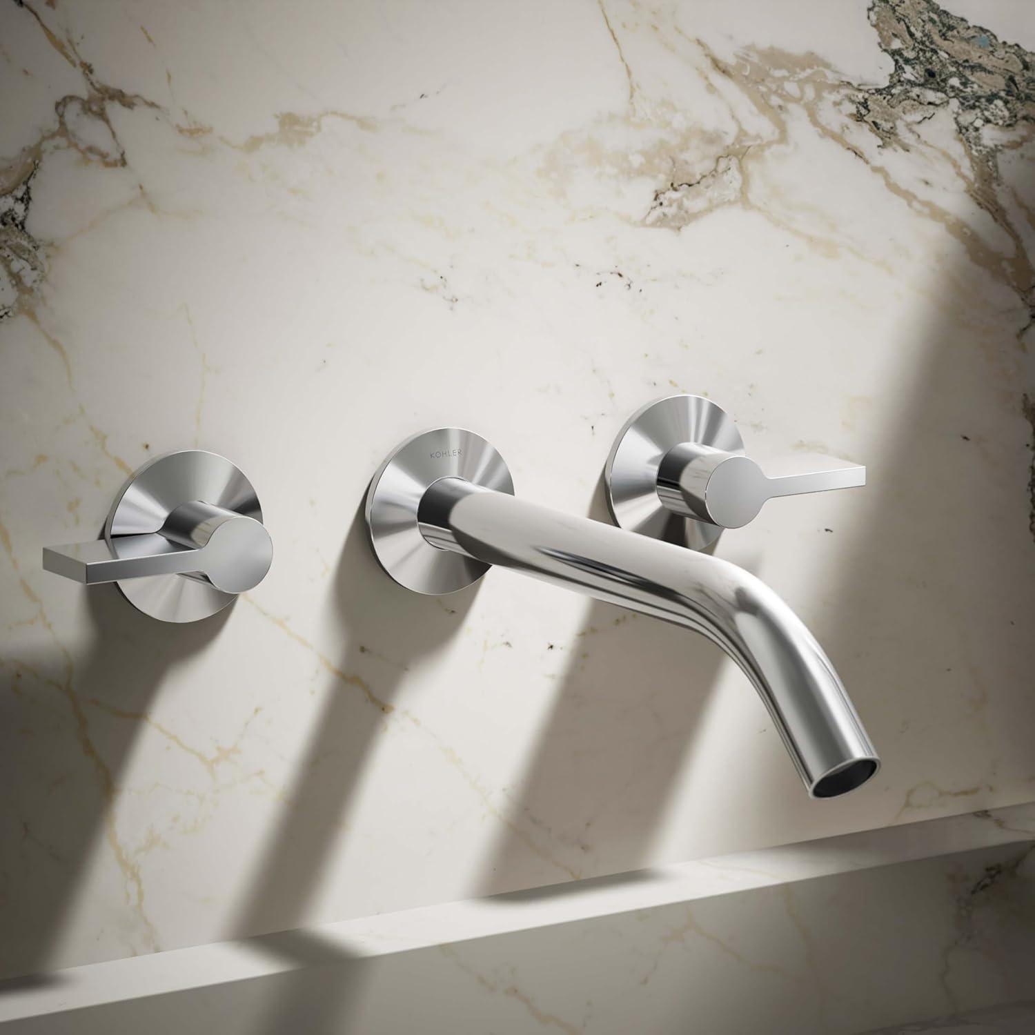 Components Wall-Mount Bathroom Sink Faucet Trim with Oyl Handles