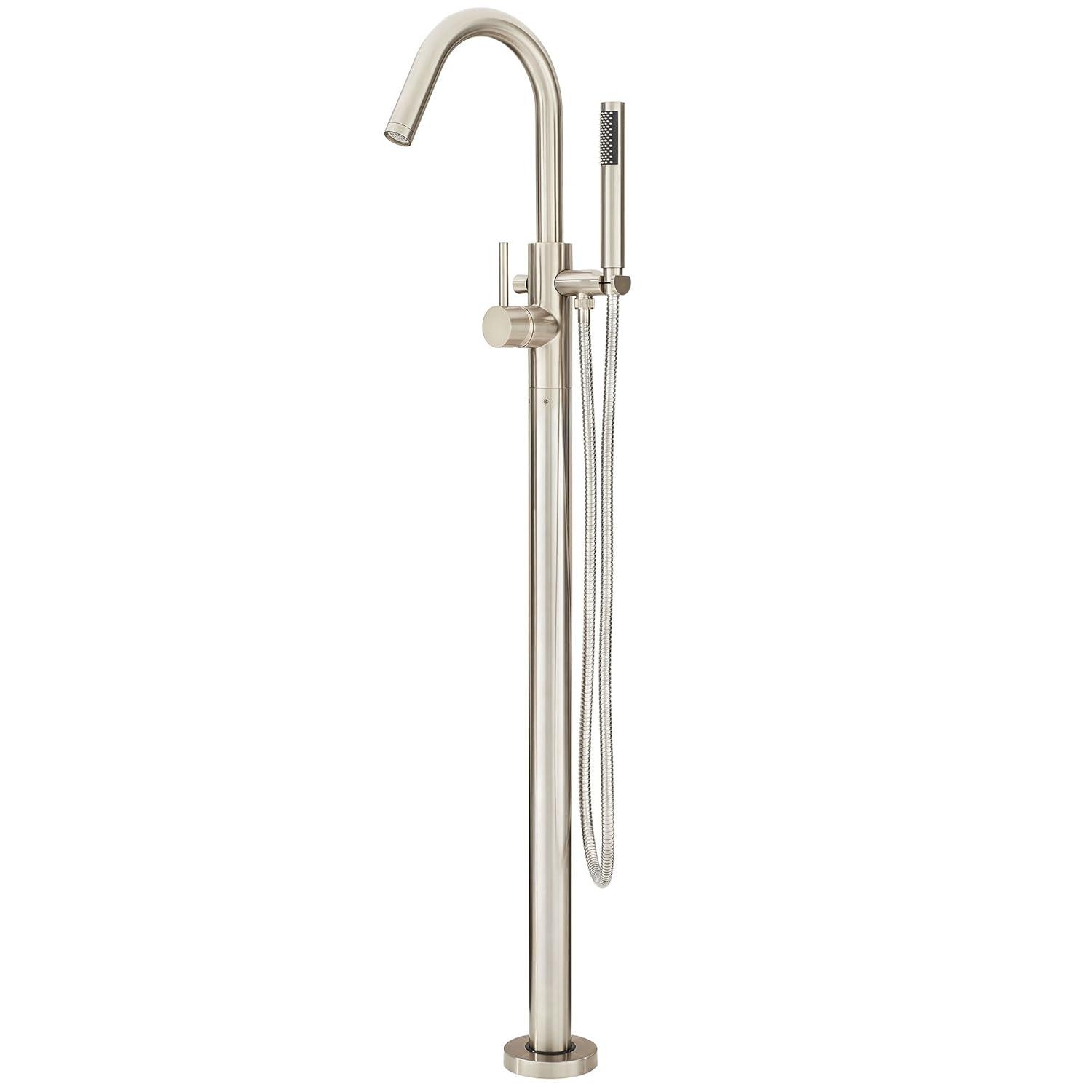 Single Handle Floor Mounted Freestanding Tub Filler Trim