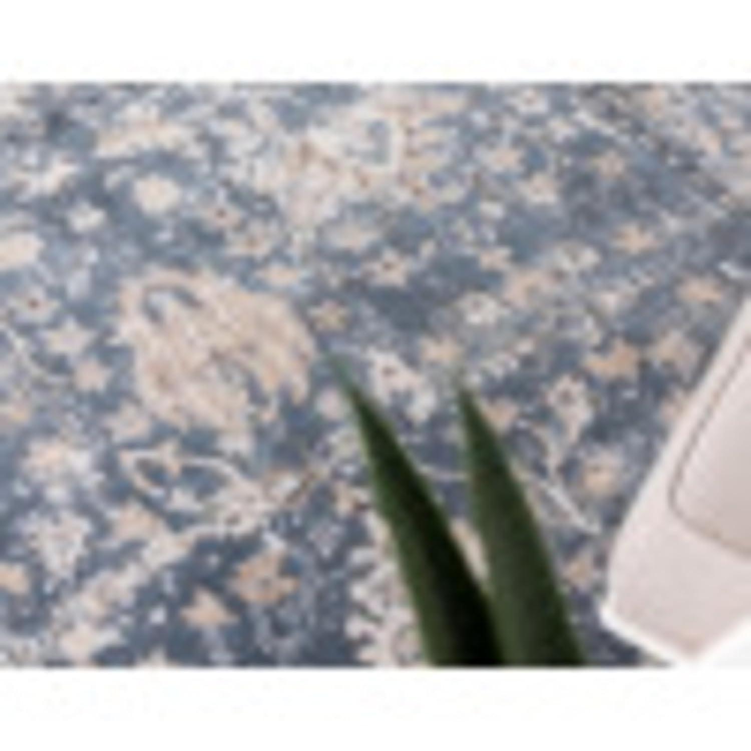 Unique Loom Portland Collection Area Rug - Central (4' 1" Square Blue/Beige)