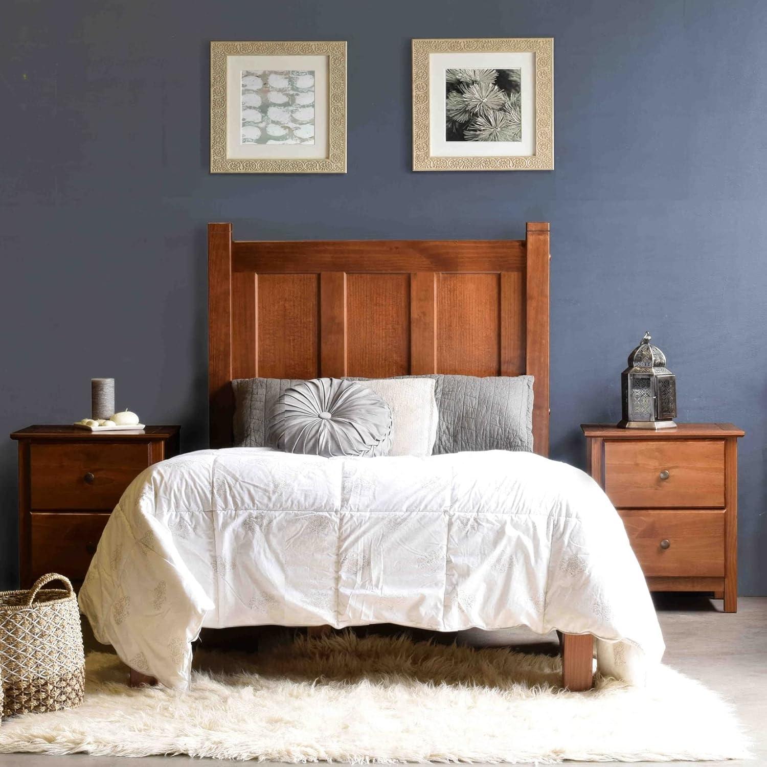 Shaker Solid Wood Panel Bed