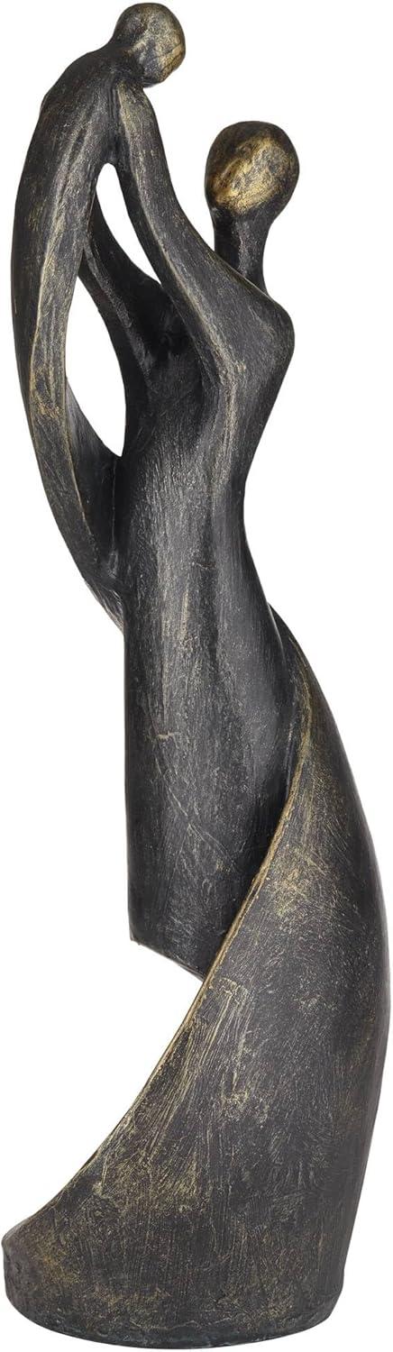 Dahlia Studios Mother and Child 13 3/4" High Smooth Bronze Statue