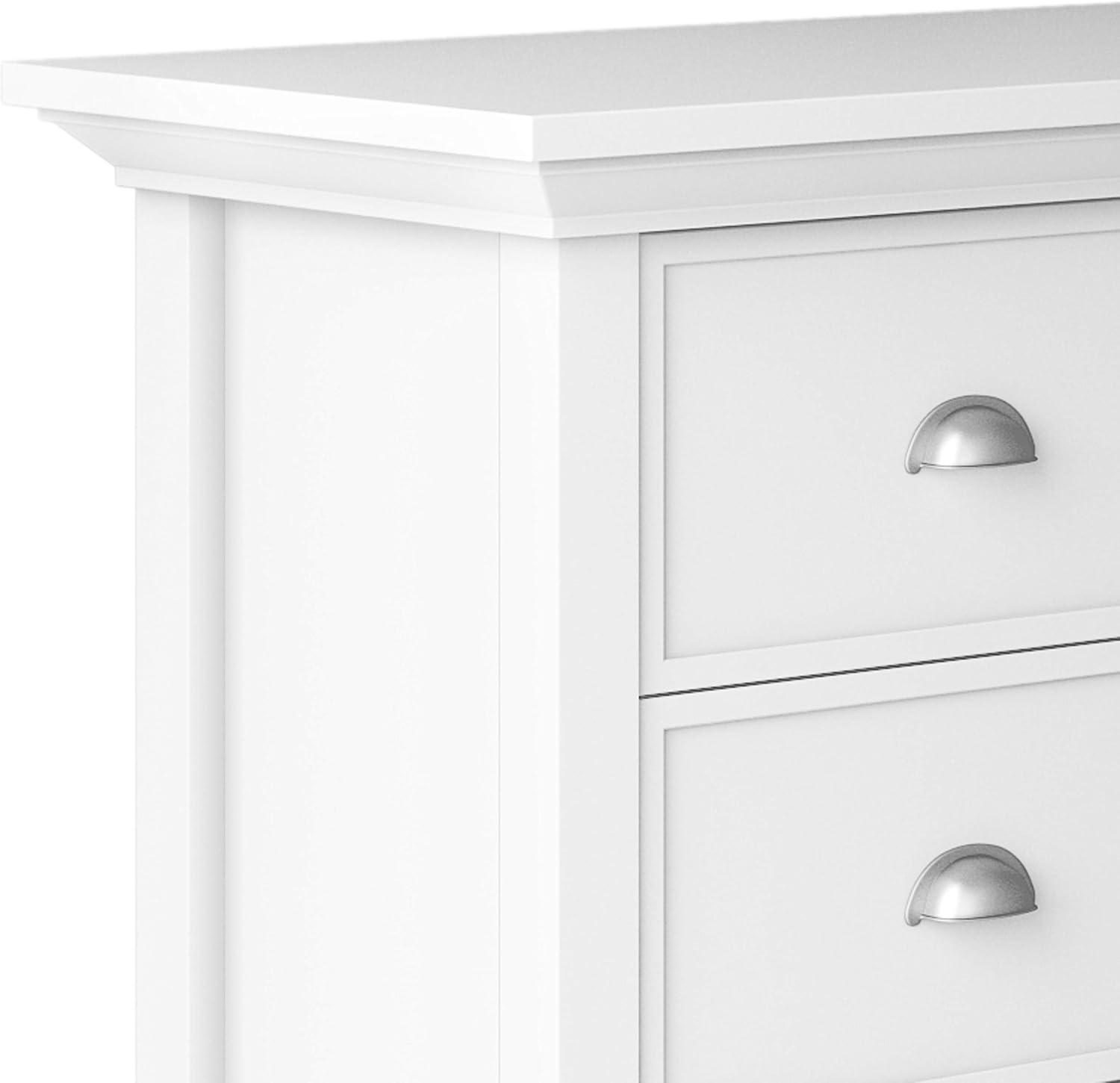 White Solid Wood Freestanding Office Storage Cabinet