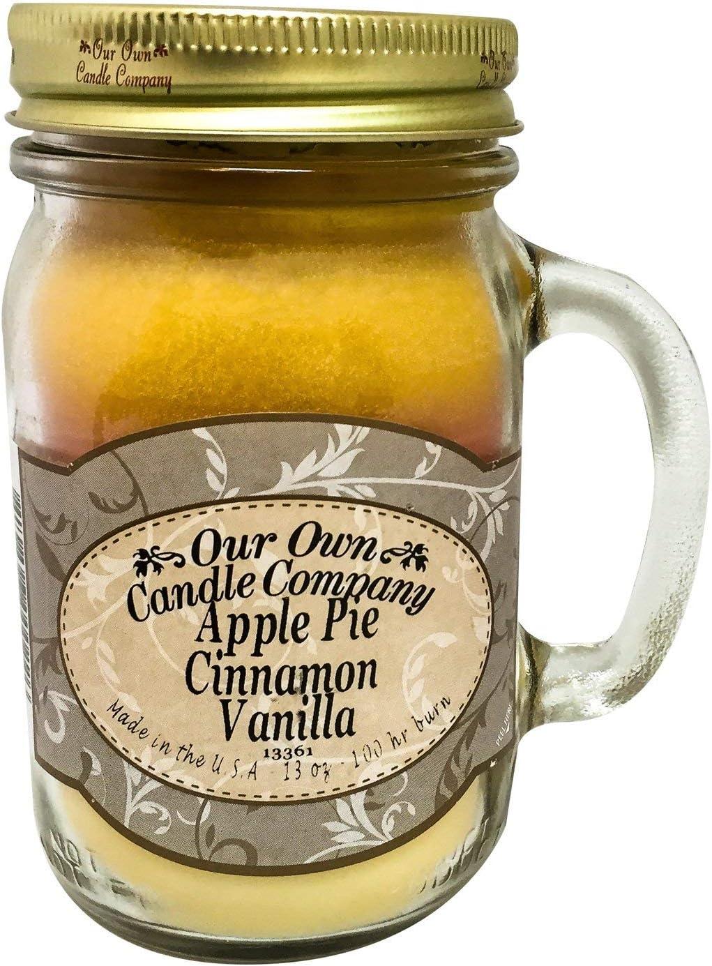 Yellow Apple Pie Cinnamon Vanilla Scented Soy Jar Candle