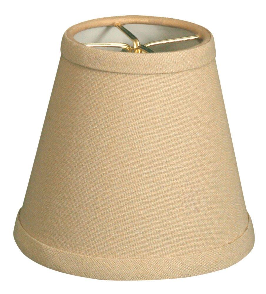 Royal Designs, Inc. Hardback Empire Chandelier Basic Shade CS-988-5LNBG-6, Linen Beige, 3 x 5 x 4.5, Pack of 6