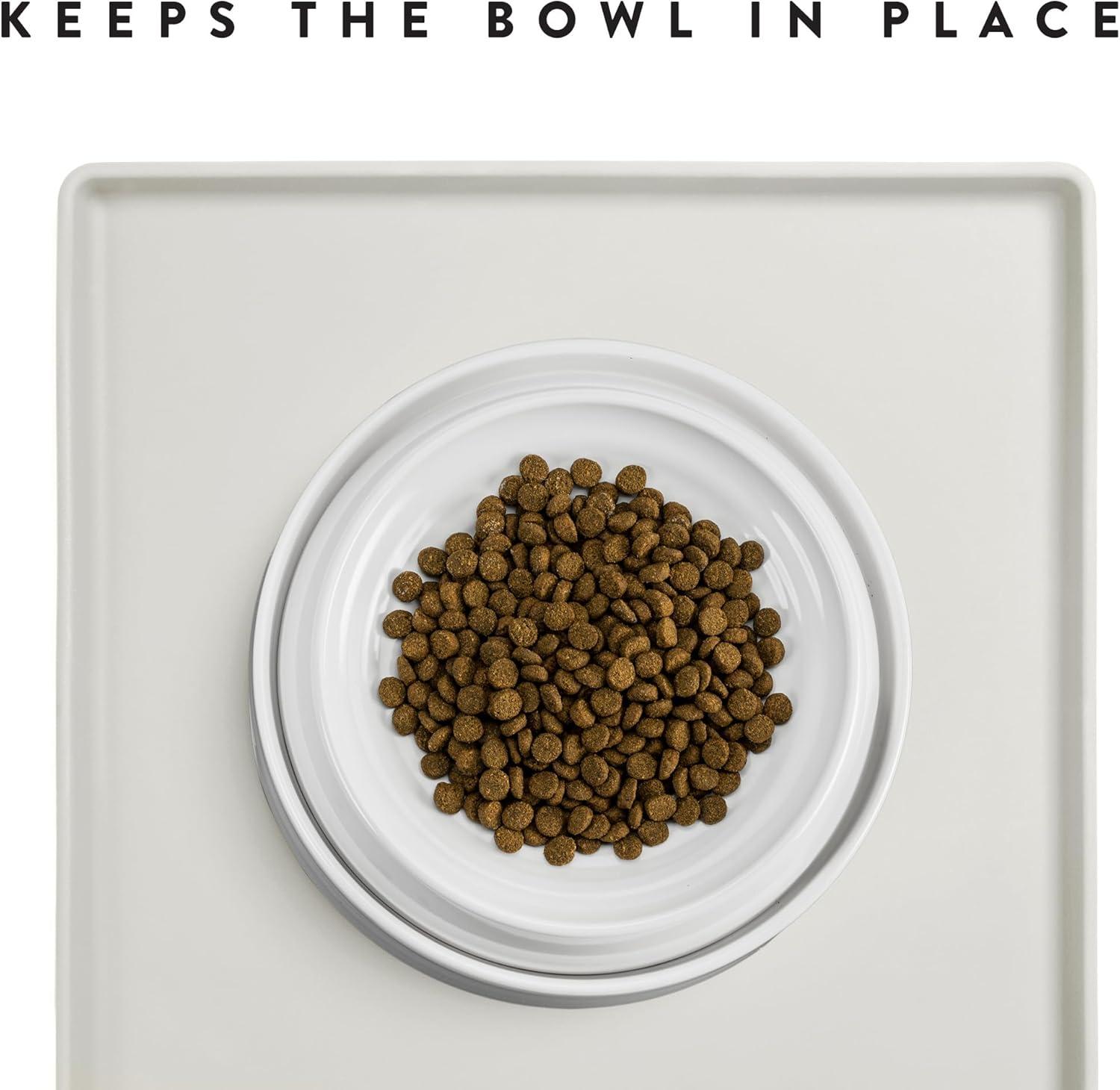 CatGuru Cat Food Mat, Small, Marshmallow