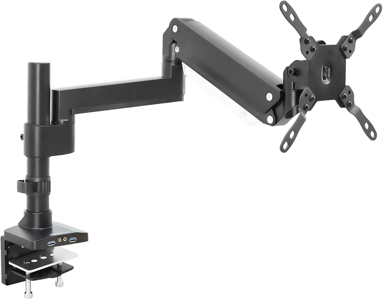 Heavy Duty Adjustable Monitor Desk Mount with USB Ports