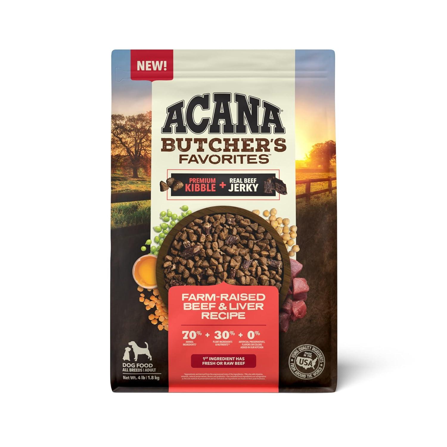 Acana Butchers Favorites Dry Dog Food Wild Caught Salmon 4 Lb