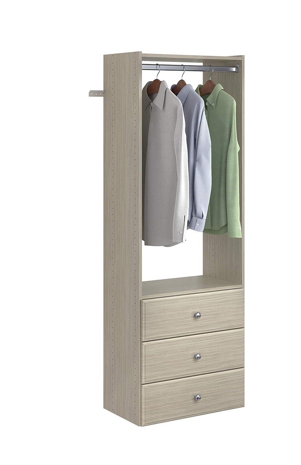 Easy Track Ph32 25-1/8" Wide Elite Closet Organizer System - Grey