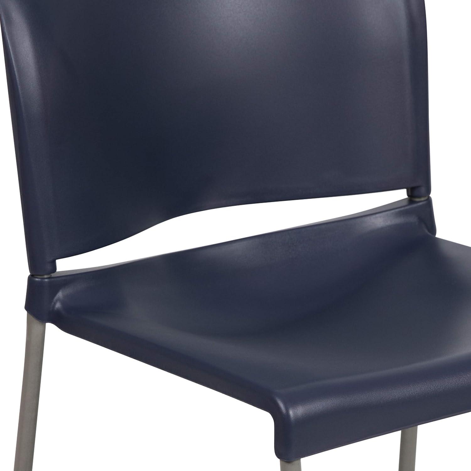 Flash Furniture Brielle Contoured Sled Base Stackable Waiting Room Chairs (Set of 5)