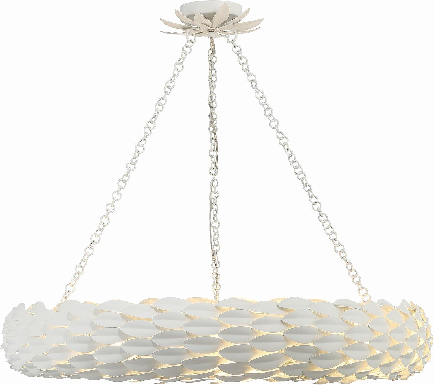 Crystorama Lighting Broche 8 - Light Pendant in  Matte White