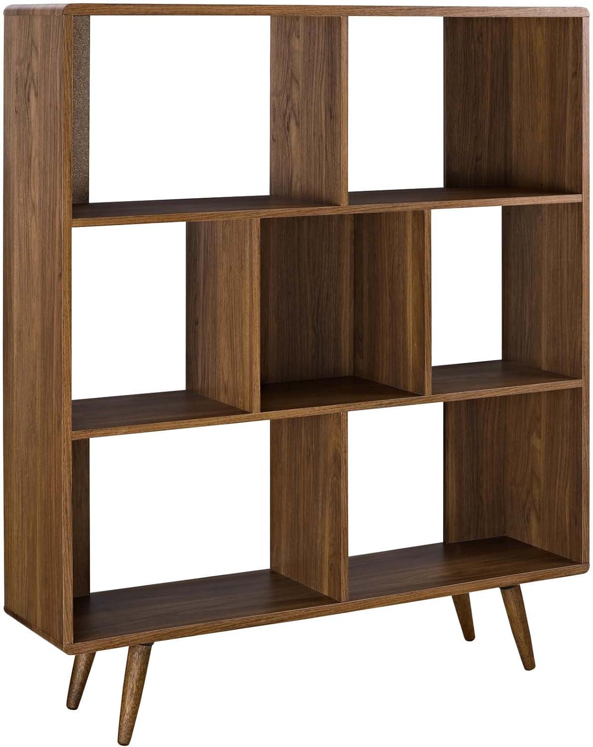 52" Realm Bookshelf Walnut - Modway