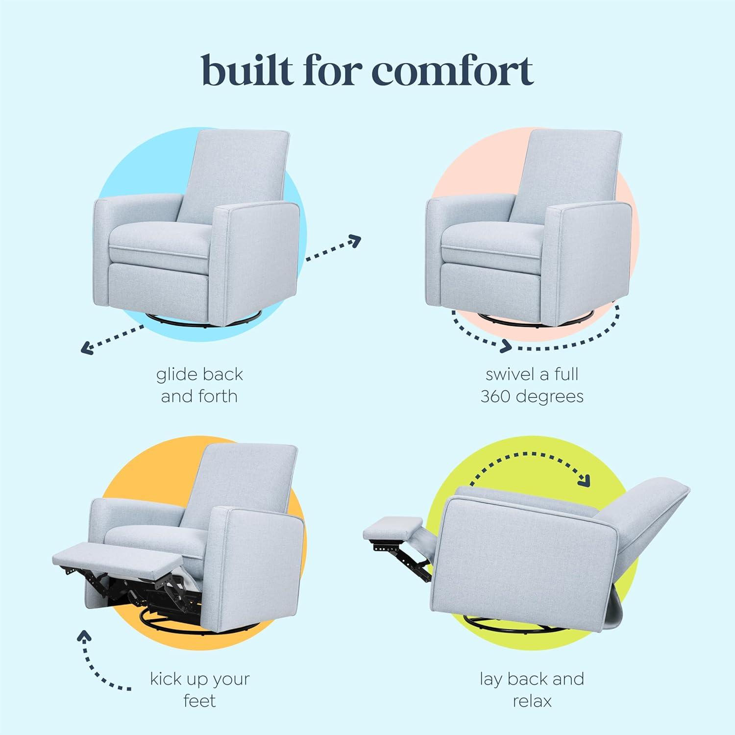 Penny Recliner And Swivel Glider In Eco-Performance Fabric
