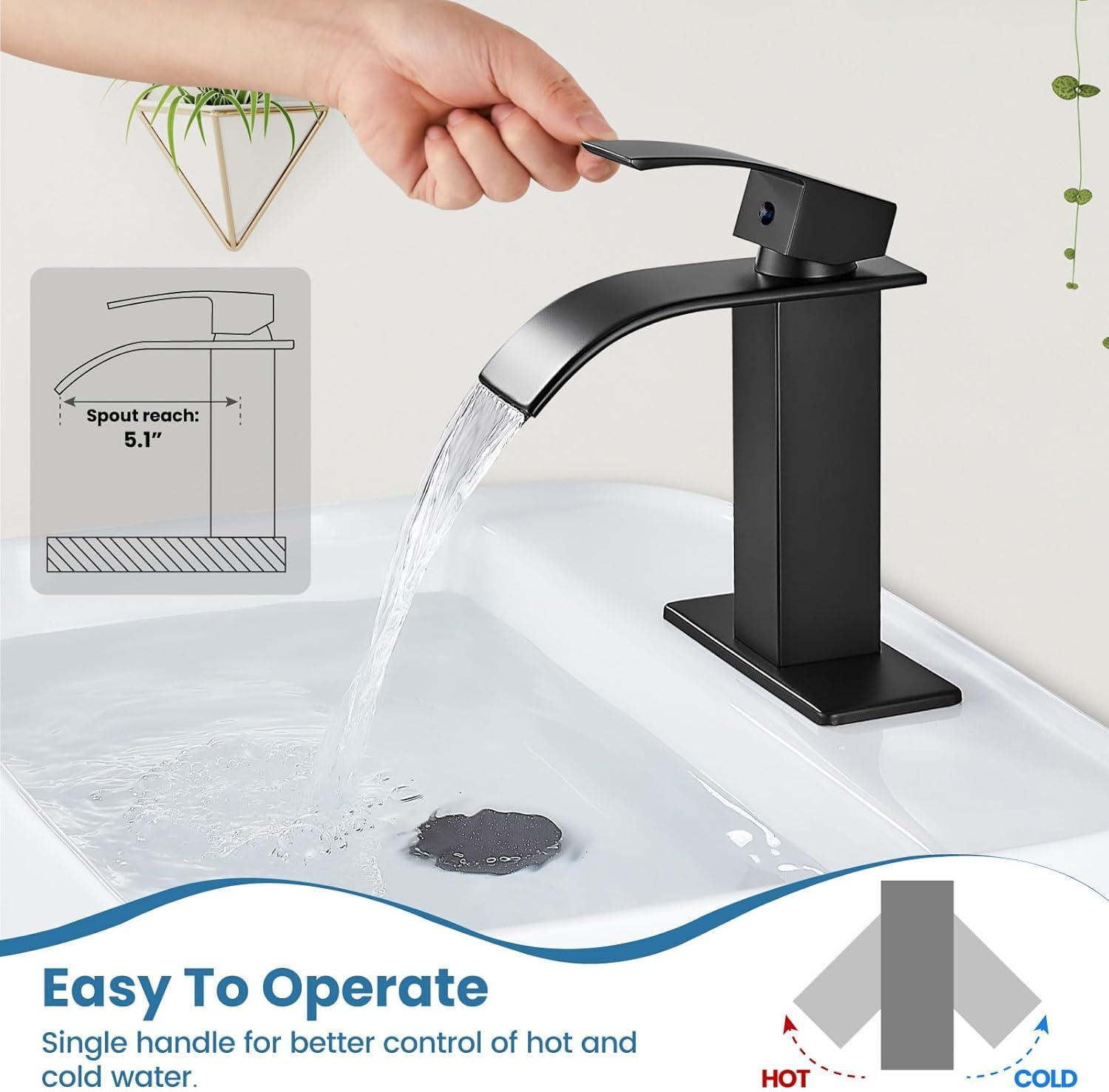 Single-Hole Single-handle Bathroom Faucet