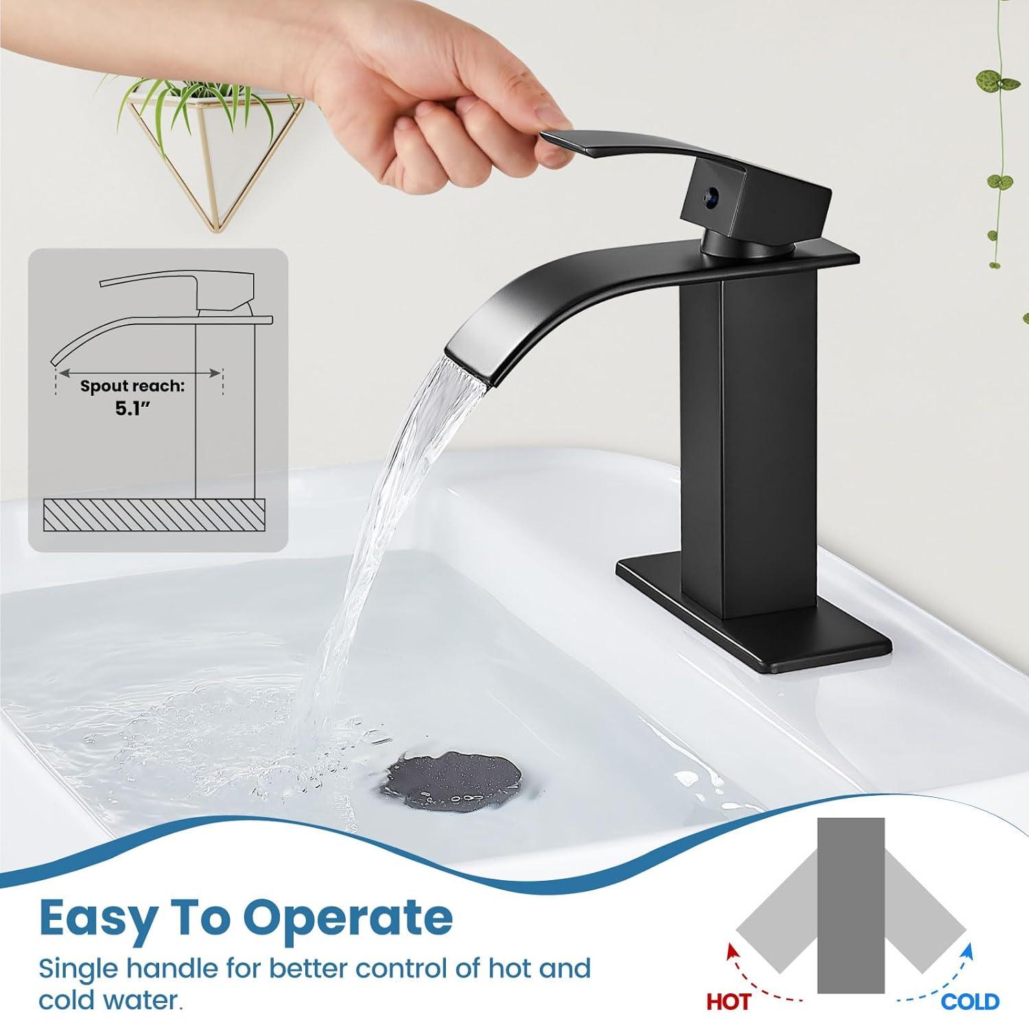 Single-Hole Single-handle Bathroom Faucet