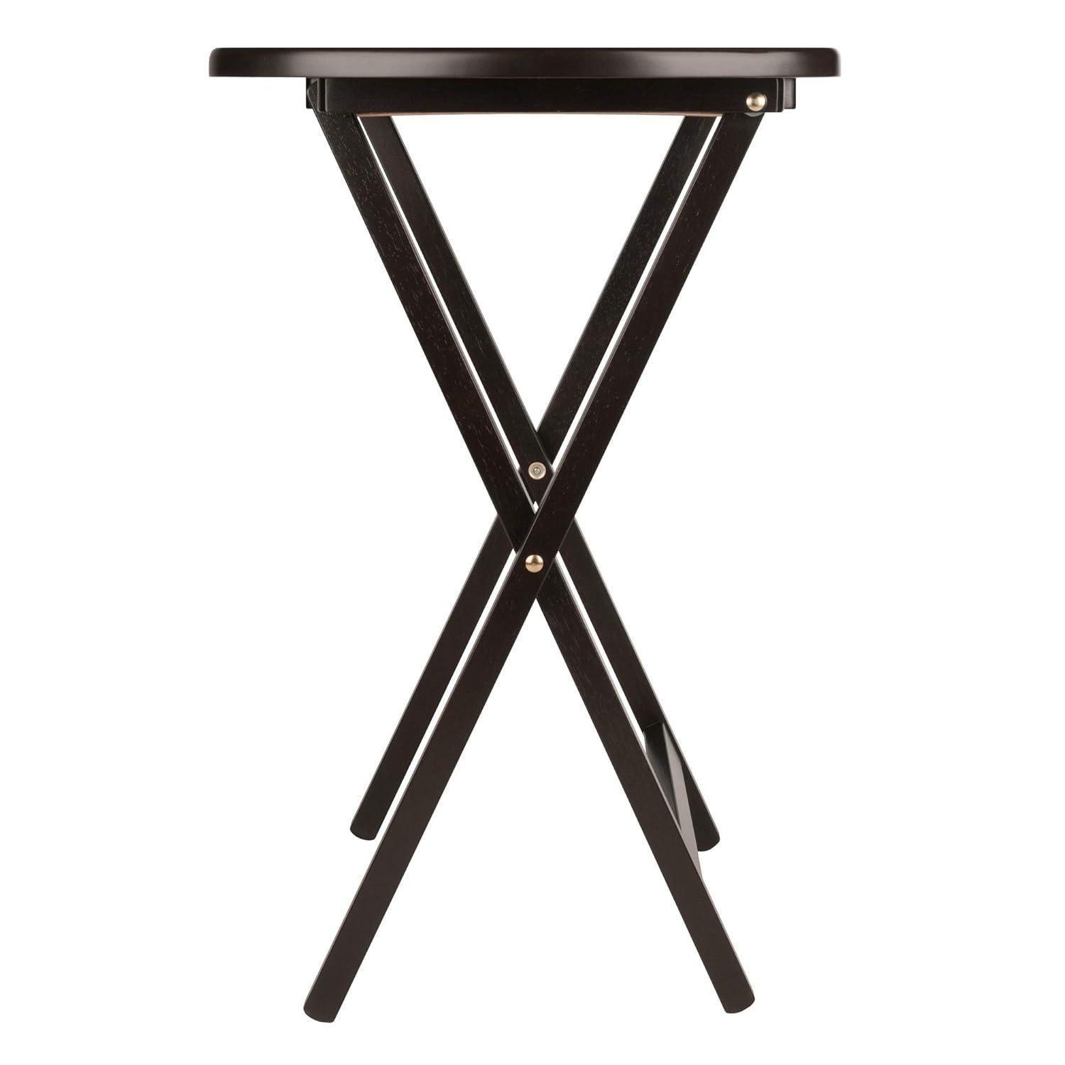 2pc Cade Oversize Oblong Snack Table Coffee - Winsome: No Assembly, Wood Frame, 25lb Capacity