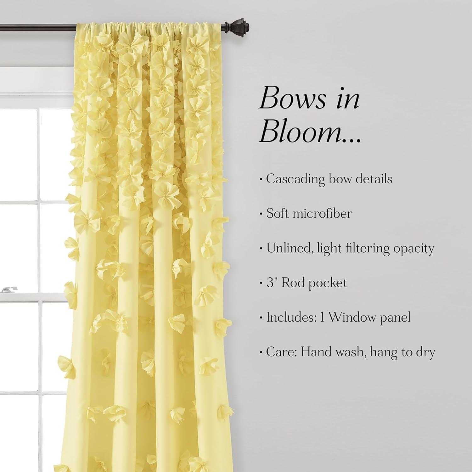 Lush Decor Riley Rod Pocket Curtain Panel