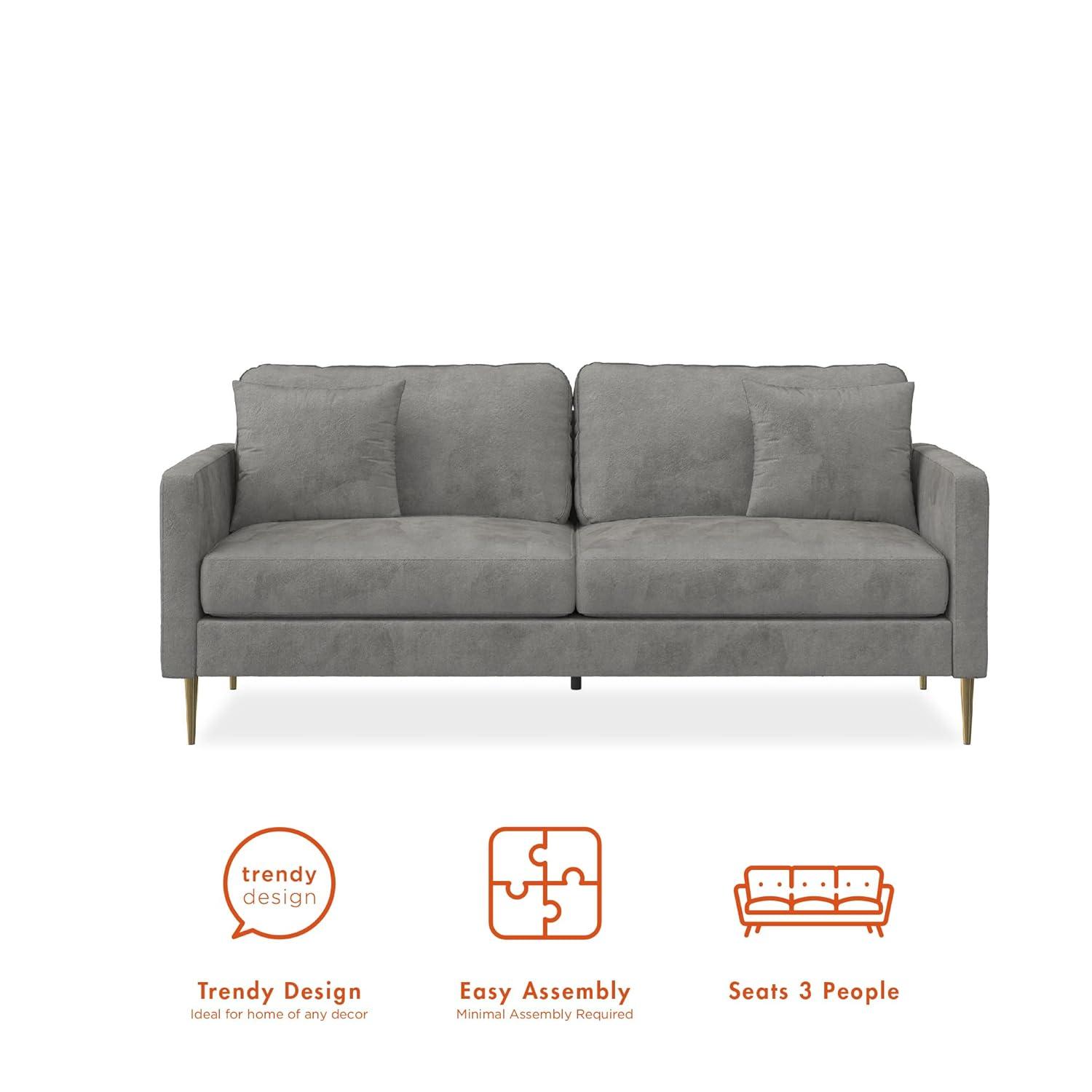 Highland 72" Square Arm Sofa