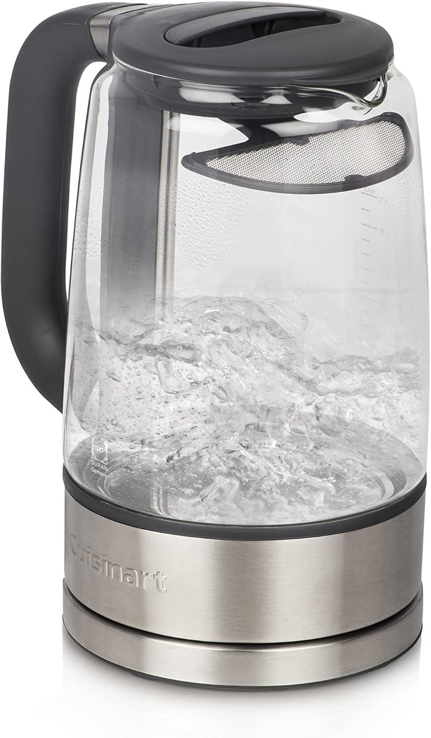 Cuisinart 1.7L Cordless Glass Electric Kettle with Stainless Steel Base