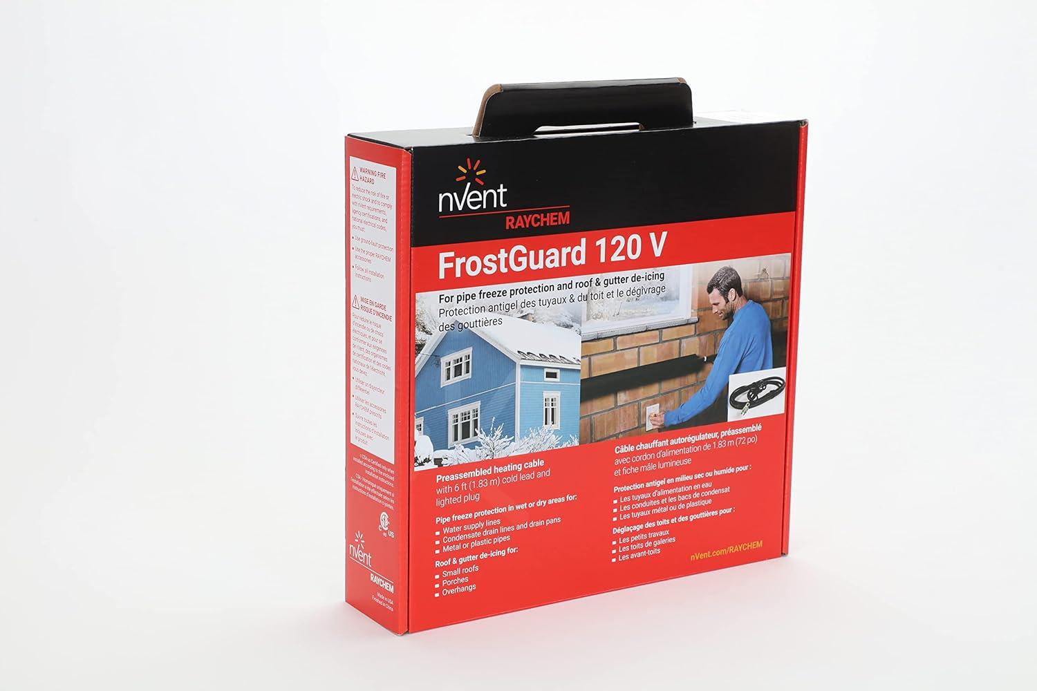 nVent Raychem Black 12 ft FrostGuard Pipe Freeze Protection Cable