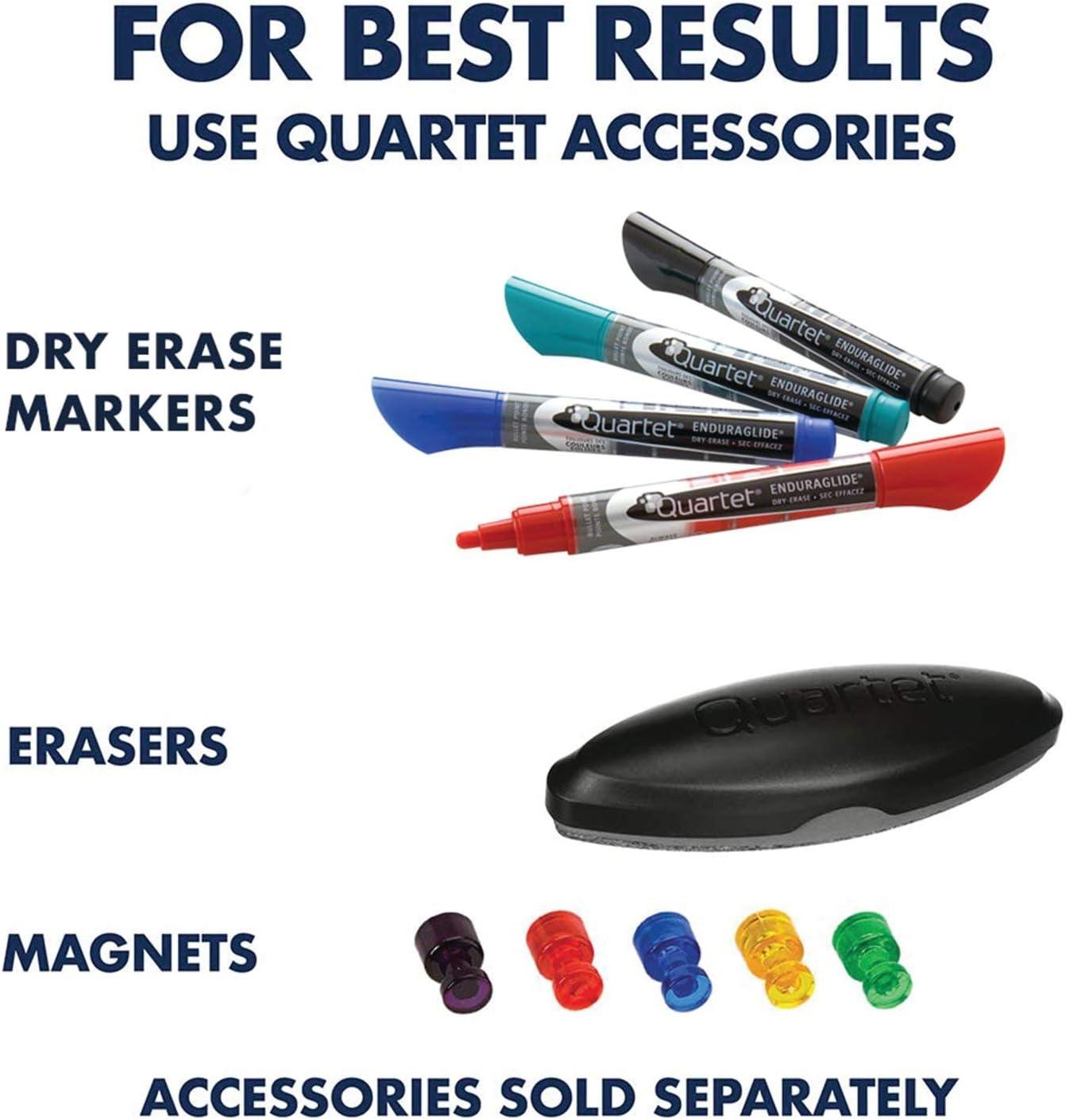 Quartet® 36" x 48" Porcelain White Board with Aluminum Frame