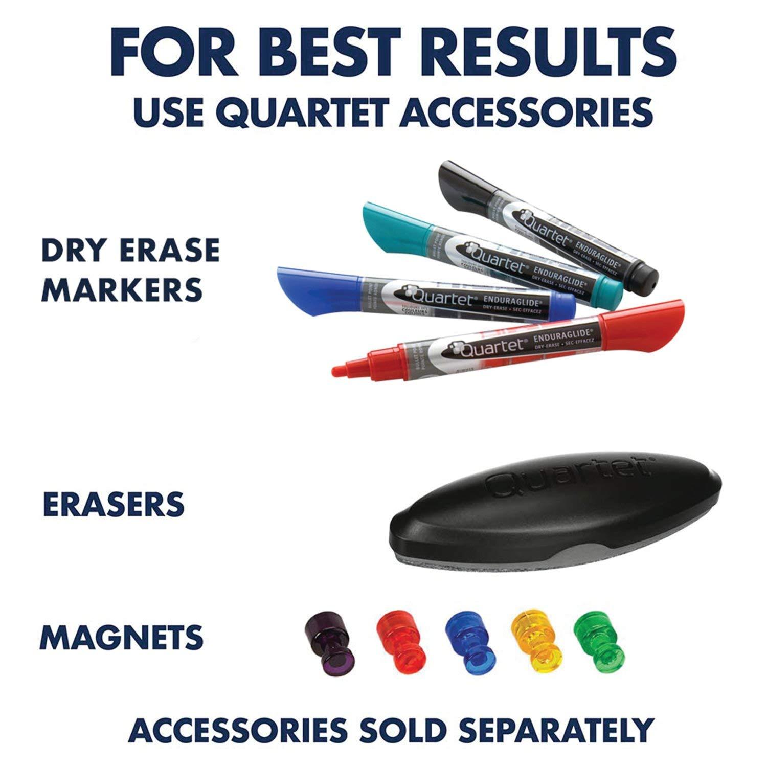 Quartet® 36" x 48" Porcelain White Board with Aluminum Frame