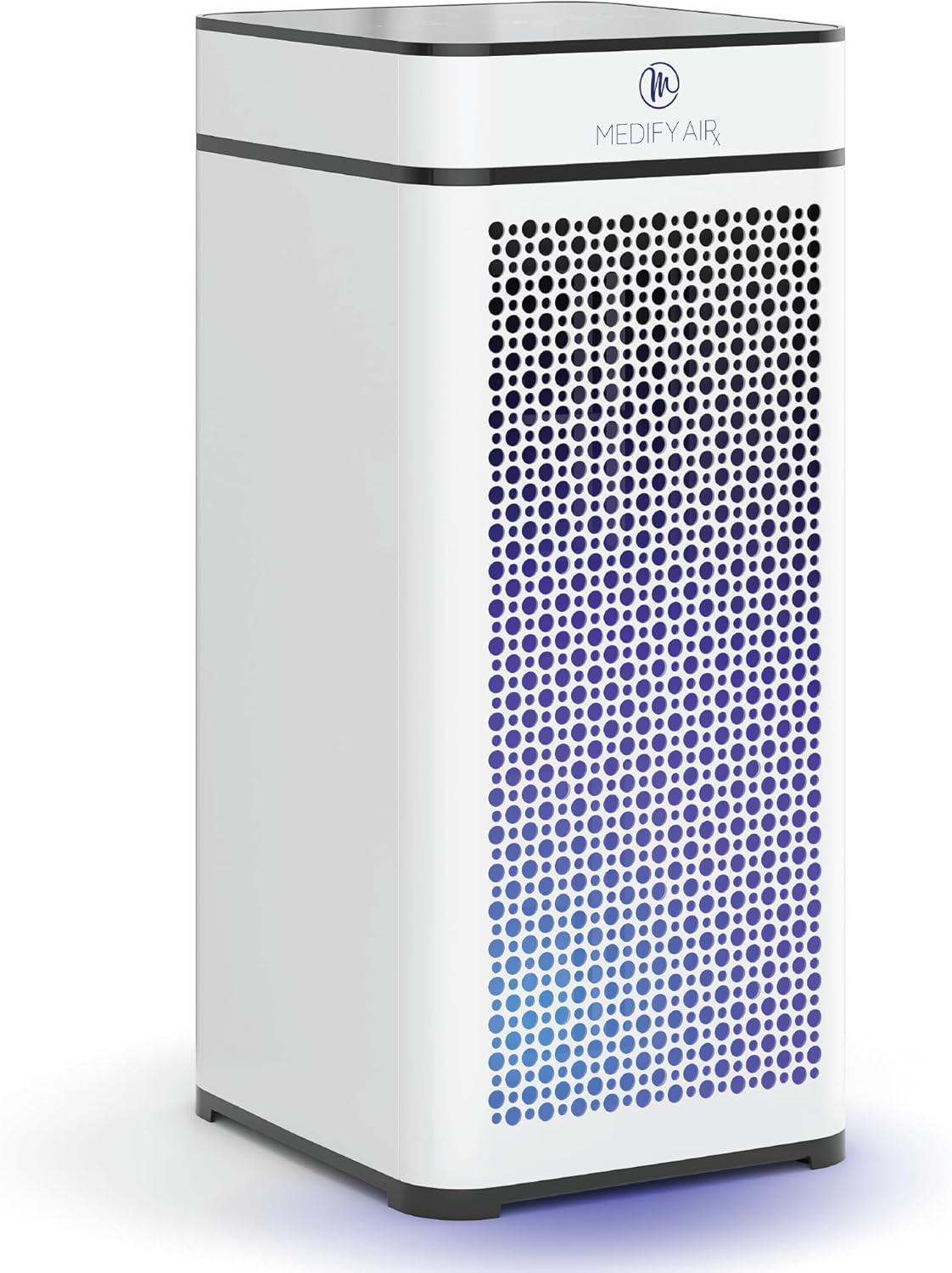 White Ionic HEPA Filter Air Purifier with Odor Absorbing