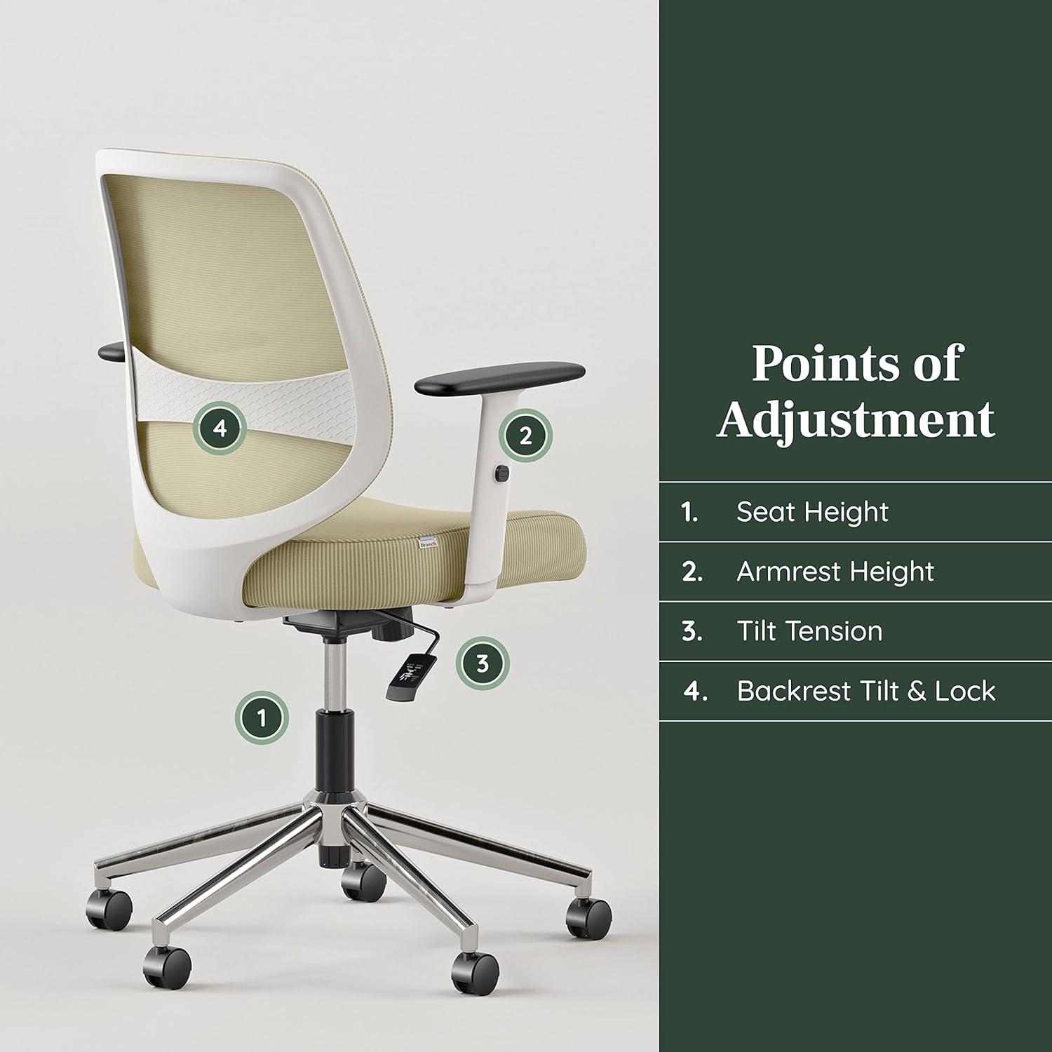 Linden Green Ergonomic Mesh Swivel Office Chair