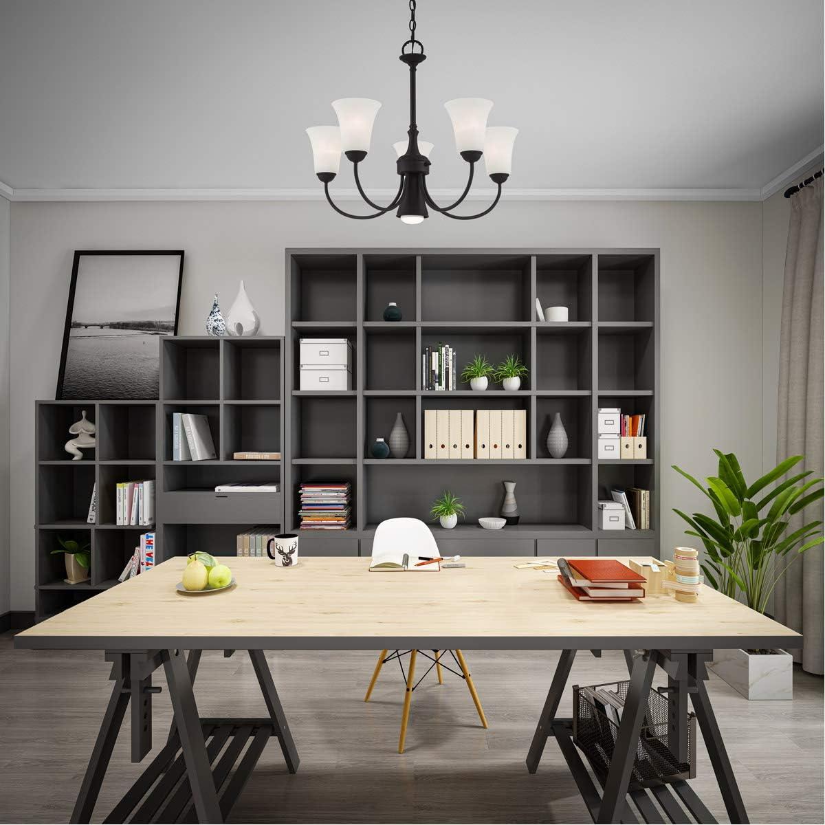 Livex Lighting Ridgedale 5 - Light Chandelier in  Black