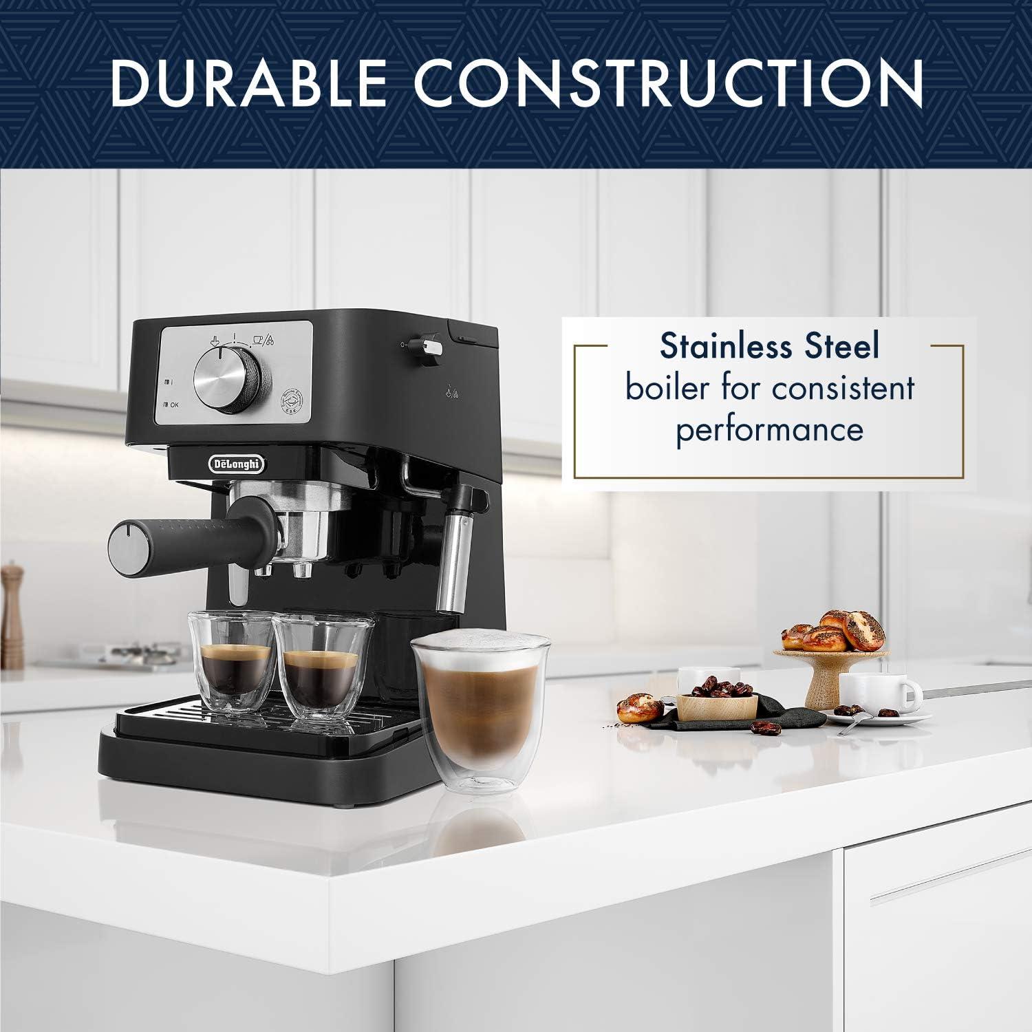 De'Longhi Stilosa Manual Espresso Machine, Latte & Cappuccino Maker