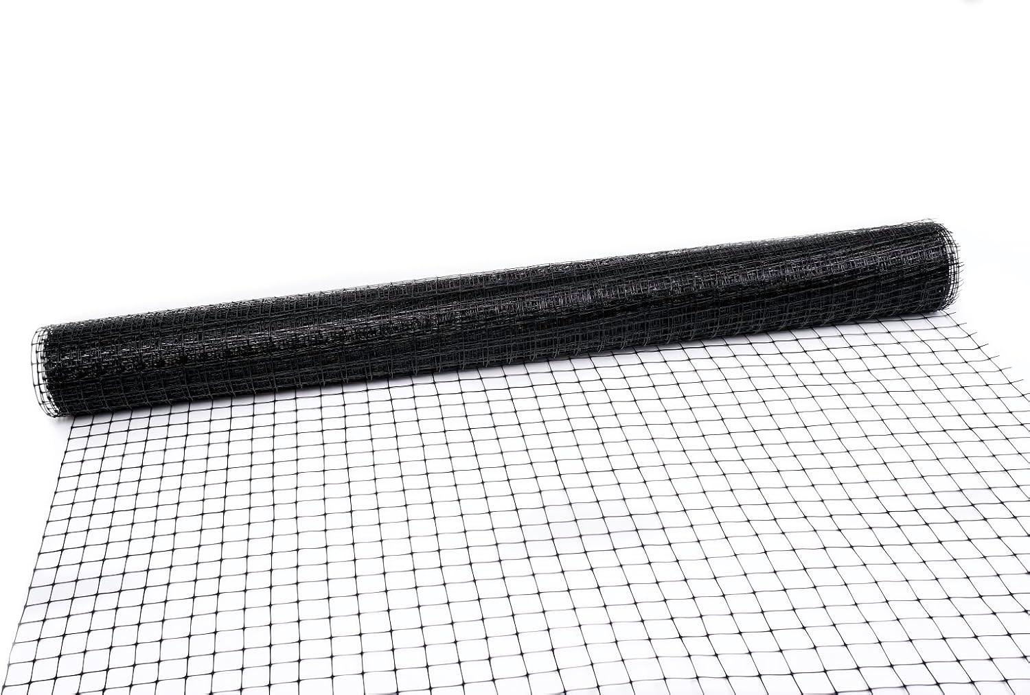 Tenax Black Reinforced Edge Pet Barrier Fence 4' x 330'