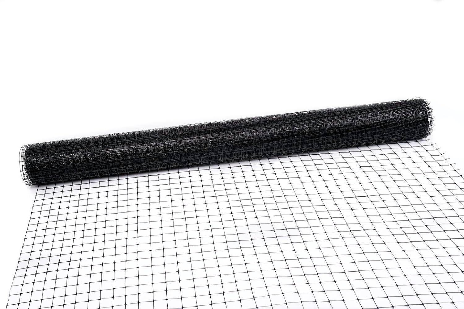 Tenax Black Reinforced Edge Pet Barrier Fence 4' x 330'
