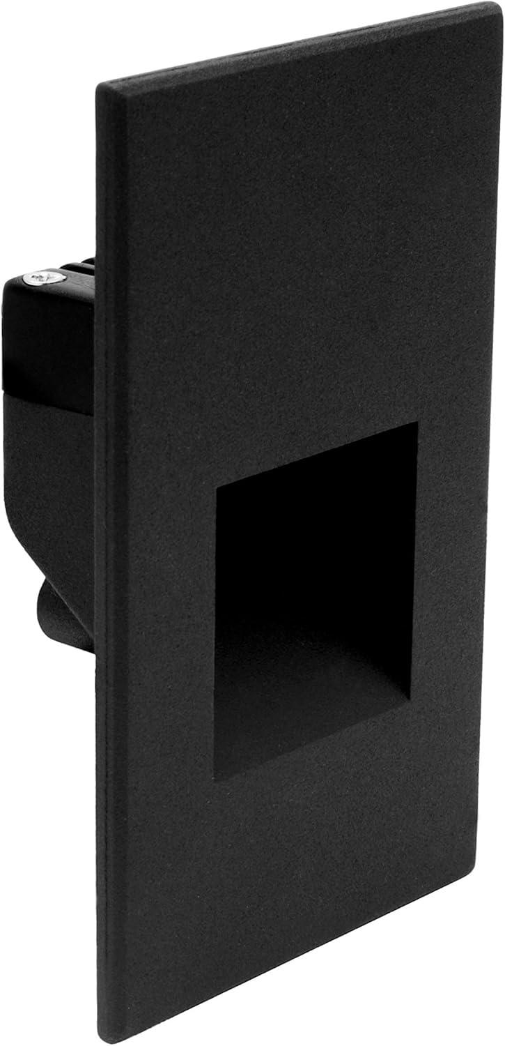 Matte Black Aluminum LED Pathway Step Light