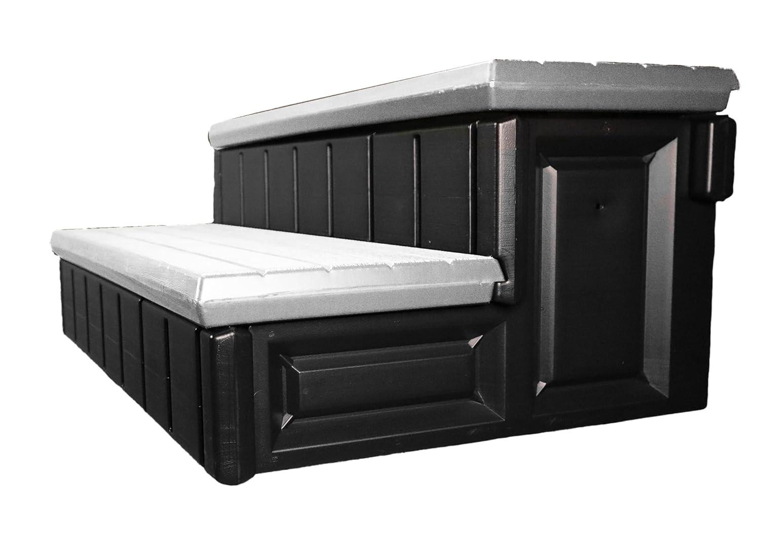 Confer Plastics Confer Plastics 36" Storage Spa Steps Espresso