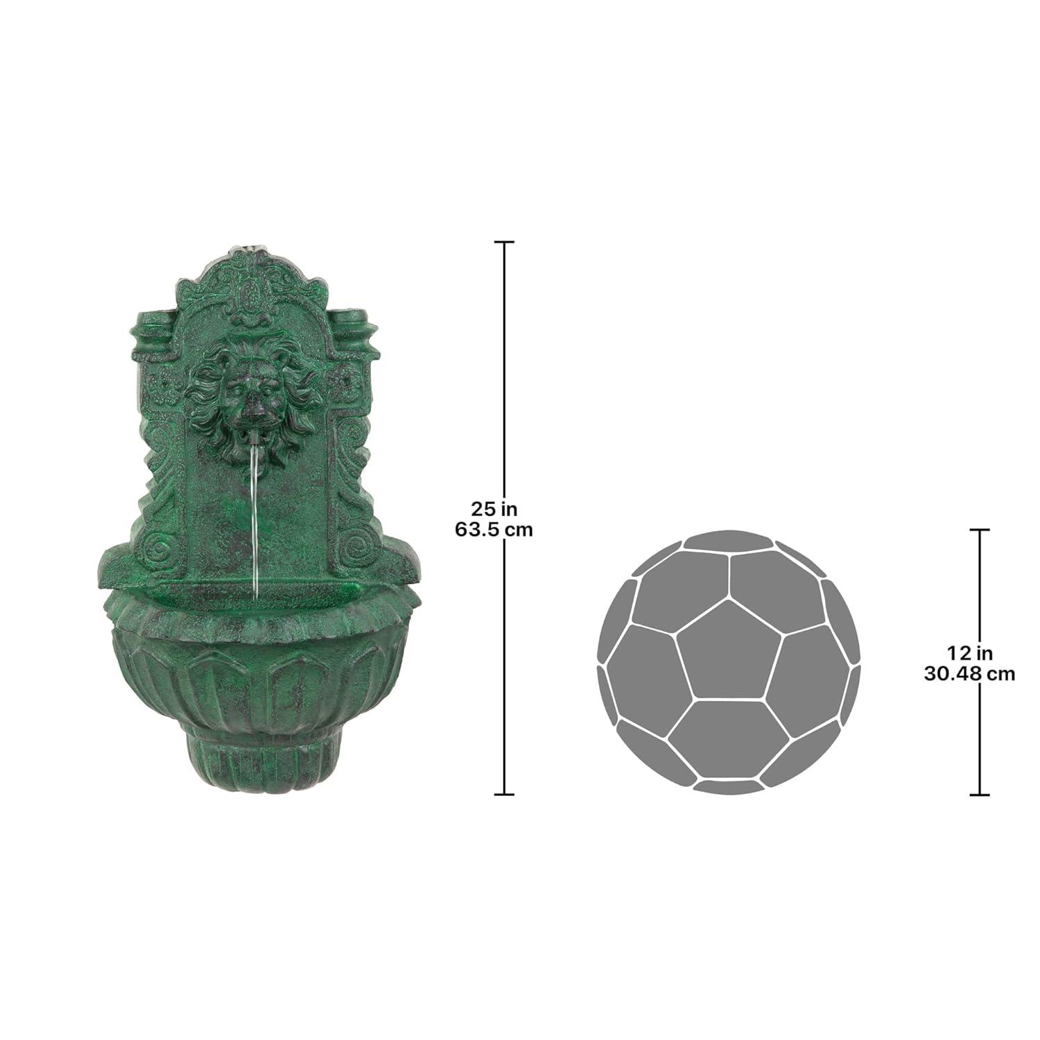 Astoria Grand Saint Remy Lion Corner Fountain with LED Lights