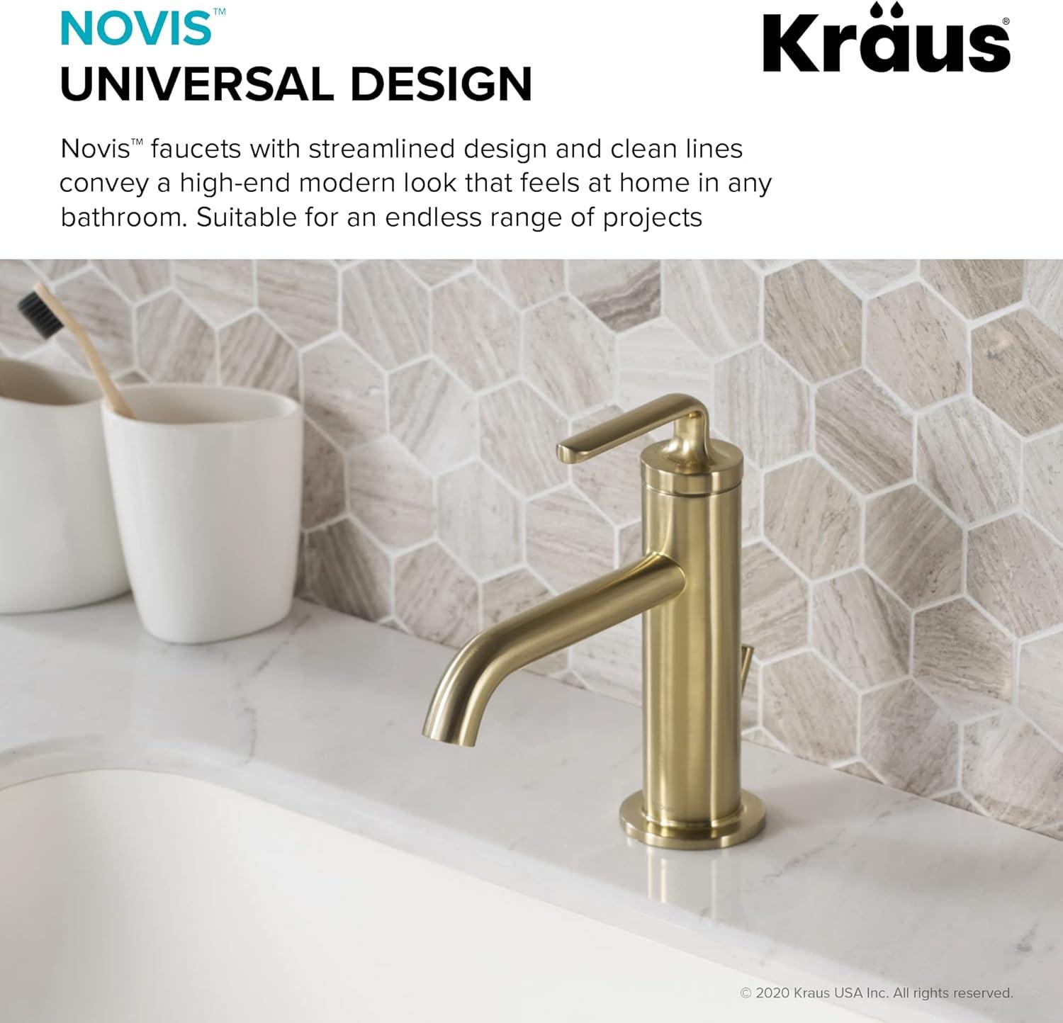 Ramus 7.38'' High-End Modern Chrome Single Handle Bathroom Faucet