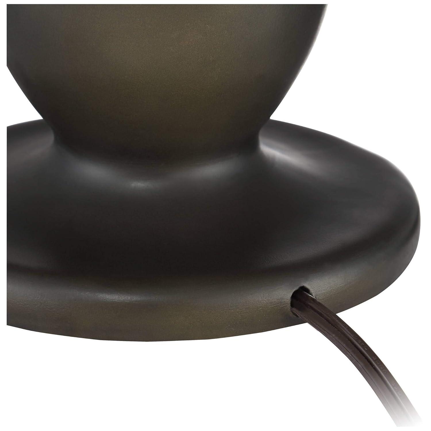 Robert Louis Tiffany Gerald Traditional Accent Table Lamp 23" High Deep Metallic Metal Stained Art Glass Shade for Bedroom Living Room Nightstand Home