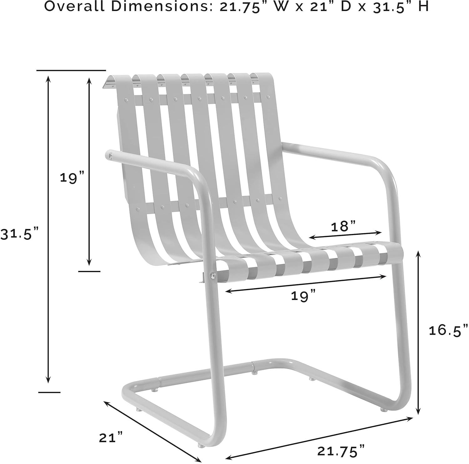 Gracie 3pc Outdoor Seating Set - White - Crosley