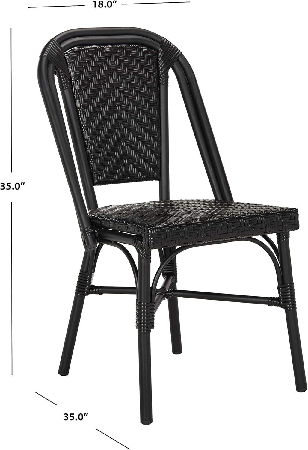 Daria Side Chair (Set of 2) - Black - Safavieh.