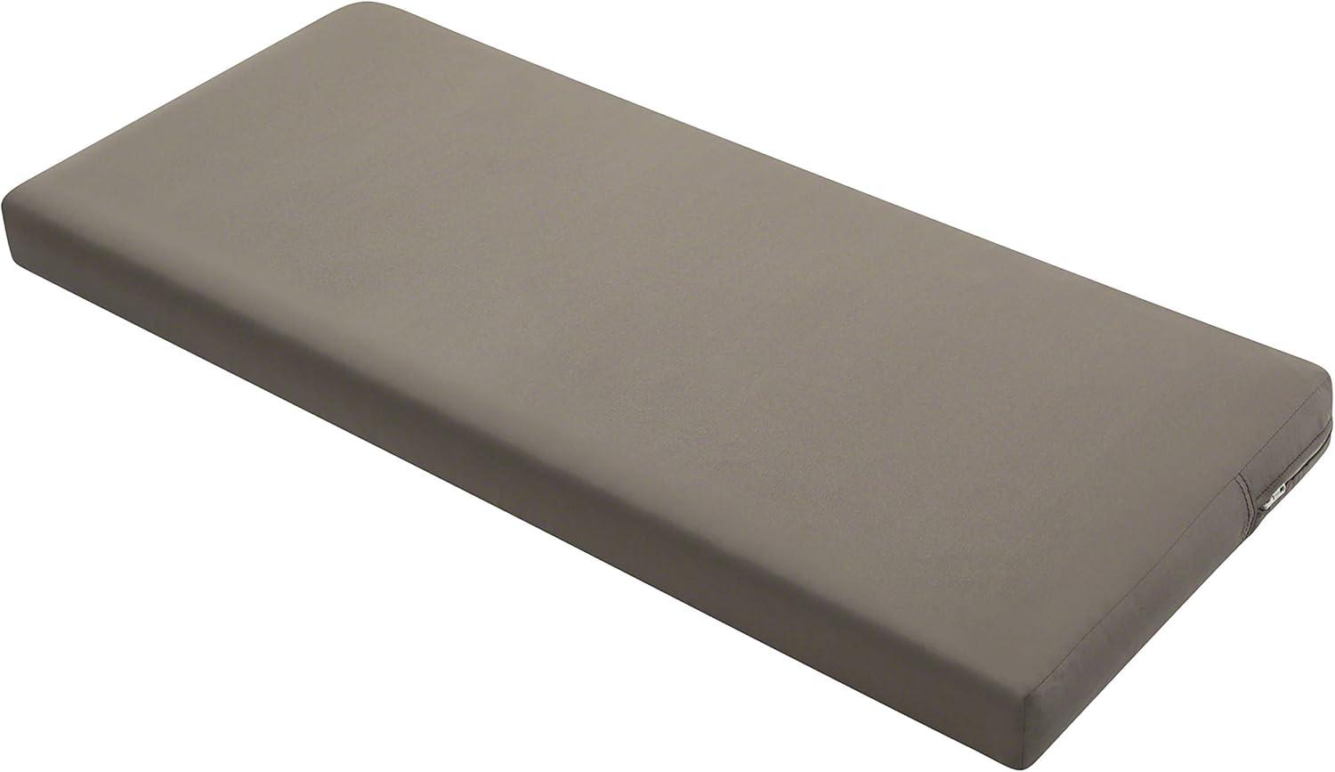 48" x 18" x 3" Ravenna Water-Resistant Patio Bench/Settee Cushion Dark Taupe - Classic Accessories