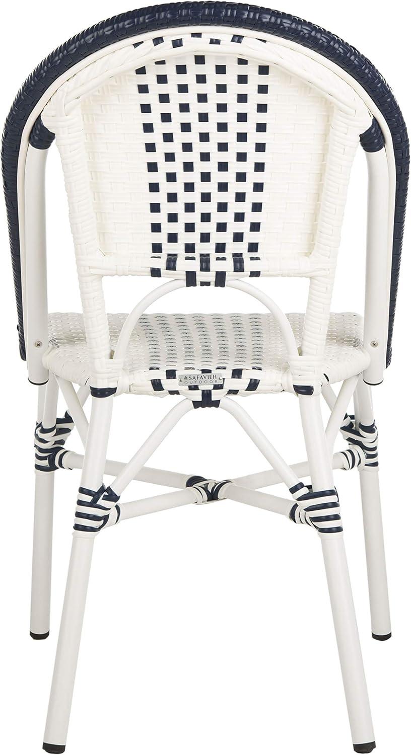 Zoya Chair (Set Of 2) - Indoor/Outdoor - PAT4037 - Blue/White - Safavieh