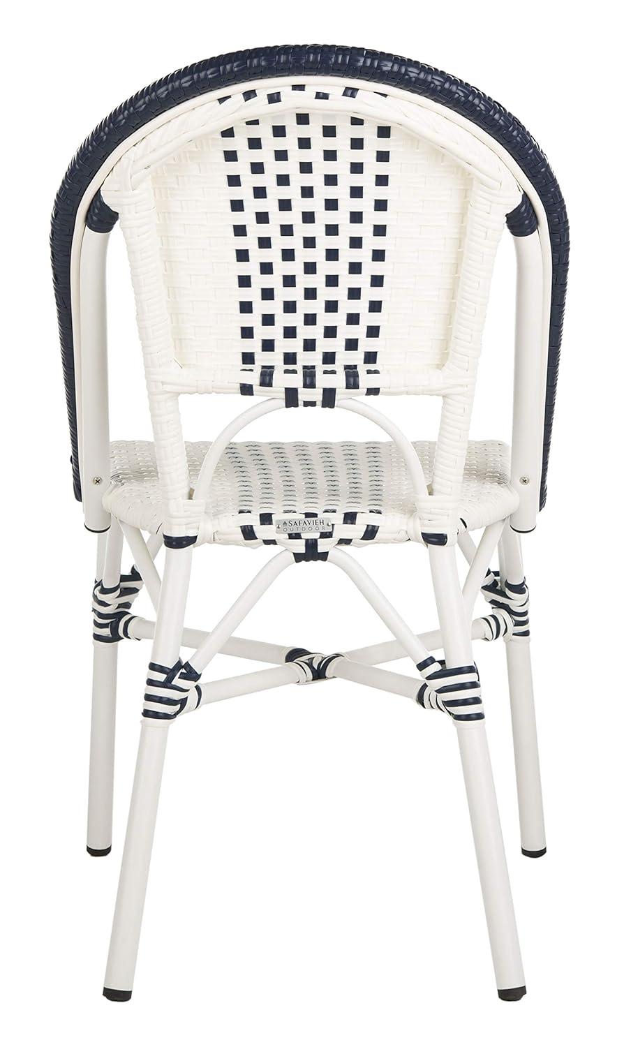Zoya Chair (Set Of 2) - Indoor/Outdoor - PAT4037 - Blue/White - Safavieh