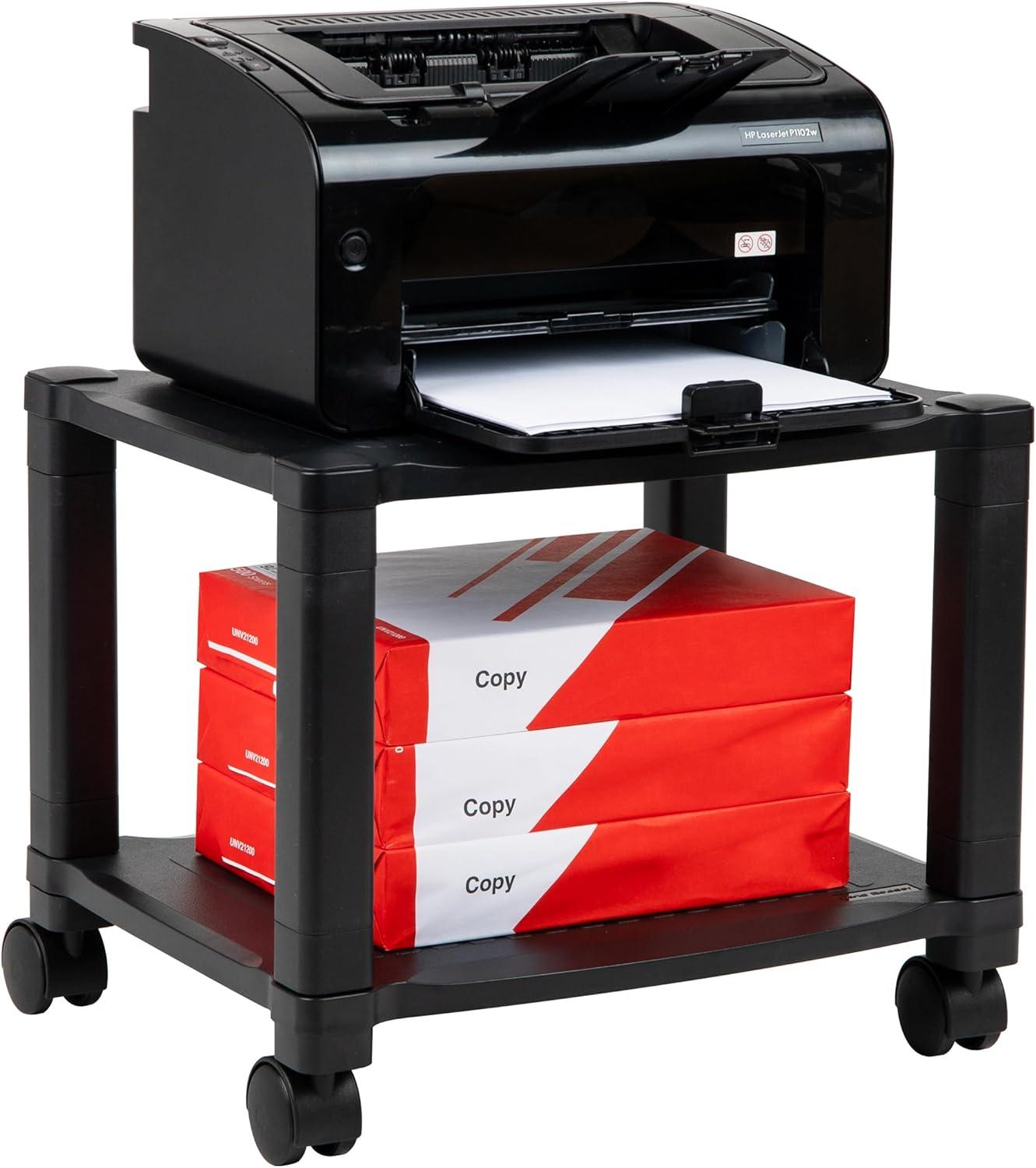 15'' H x 17'' W Printer Stand with Wheels