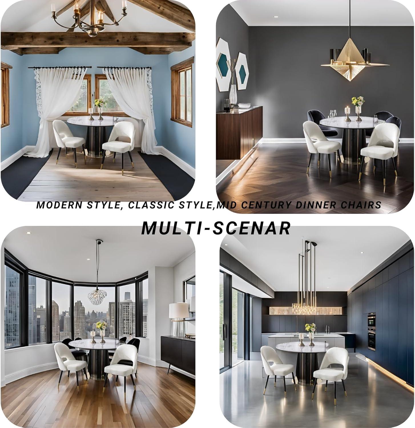 Mercer41 Volena 19.1'' H Velvet Upholstered Side Chair (Set of 2)