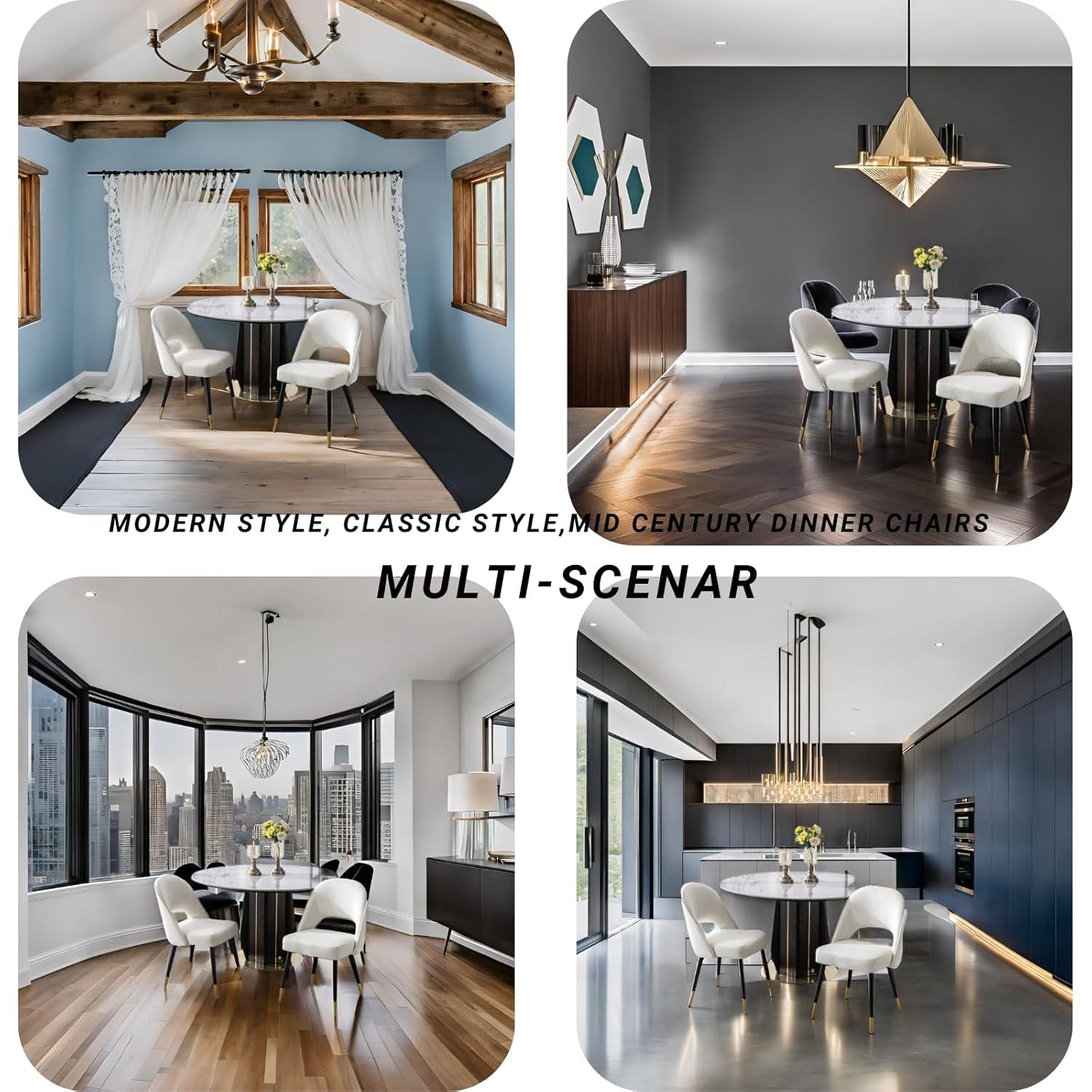 Mercer41 Volena 19.1'' H Velvet Upholstered Side Chair (Set of 2)