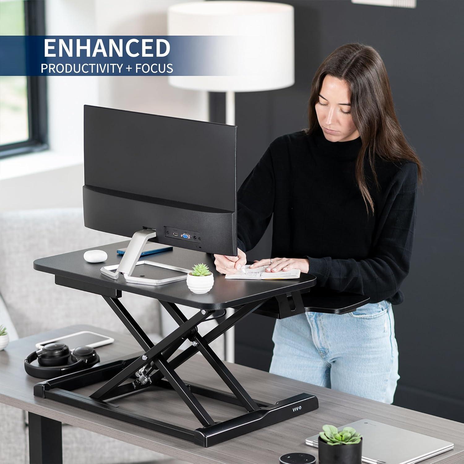 VIVO Height Adjustable Standing Desk Converter (DESK-V000K Series)